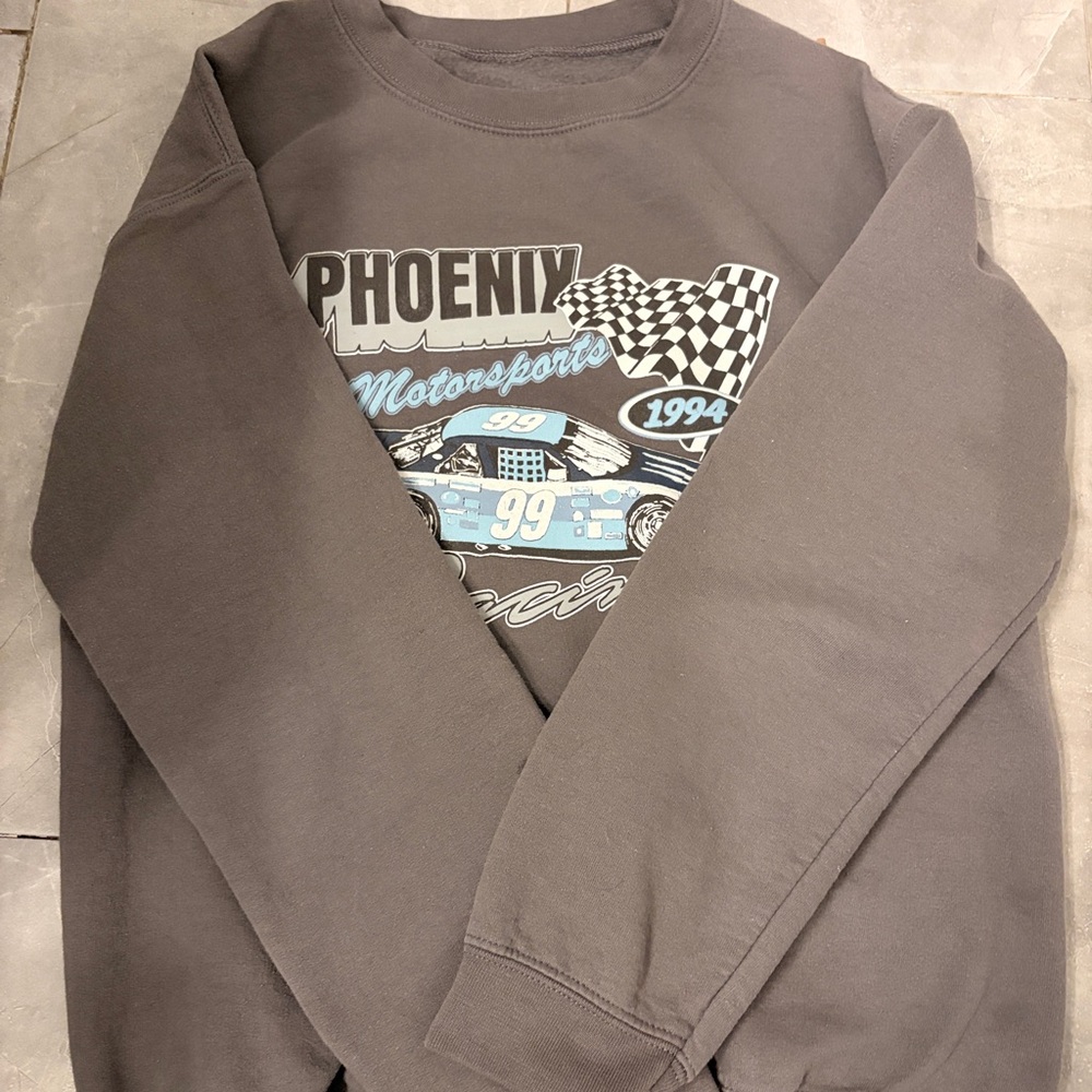 PacSun Gray Phoenix Motorsports Sweatshirt